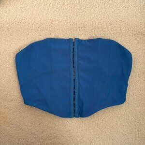 Blue corset top